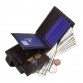 Smooth men’s genuine leather wallet with coin and photo holders