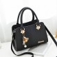 Women’s leather light luxury party messenger crossbody shoulder bag with cute bell diamond ornaments