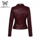 AORRYVLA New Autumn Faux Leather Jackets Women 2018 Classic Black Color Turn-Down Collar Zipper Short Women Biker Leather Jacket32824908602