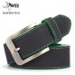 Men’s vibrant color leather alloy buckle belt