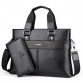 Men’s business travel casual leather crossbody messenger briefcase bag 
