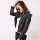 FTLZZ European Style O Neck PU Leather Jacket New Fashion Motorcycle Leather Outwear Women Slim Biker Coat Basic Streetwear32615433960