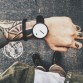 Men’s leather strap minimalist designer fashion water resistant watch