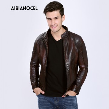 Male Clothing Faux Leather Coats Faux Leather Jacket Men High Quality Warm windbreak PU Jackets Leather Motorcycle S-6XL 3 Color32899799587
