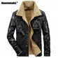 Mountainskin 2018 New Men&#39;s Leather Jacket PU Coats Mens Brand Clothing Thermal Outerwear Winter Fur Male Fleece Jackets SA53332899867586