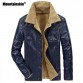 Mountainskin 2018 New Men's Leather Jacket PU Coats Mens Brand Clothing Thermal Outerwear Winter Fur Male Fleece Jackets SA533