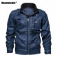 Mountainskin 7XL Men's PU Jacket Leather Coat Autumn Slim Fit Faux Leather Motorcycle Jackets Male Coats Brand Clothing SA591