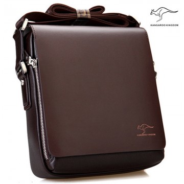 Men’s stylish genuine leather shoulder crossbody messenger bag with multi sizes
