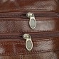 Men’s genuine leather messenger crossbody zipper pocket bag