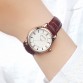 Women’s leather strap simple diamond gold full of stars water resistant watch with blue obsidian crown
