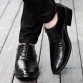 Stylish Lichee Pattern and Lace-Up Design Men s Formal Shoes466494