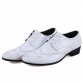 Trendy Engraving and Lace-Up Design Formal Shoes For Men